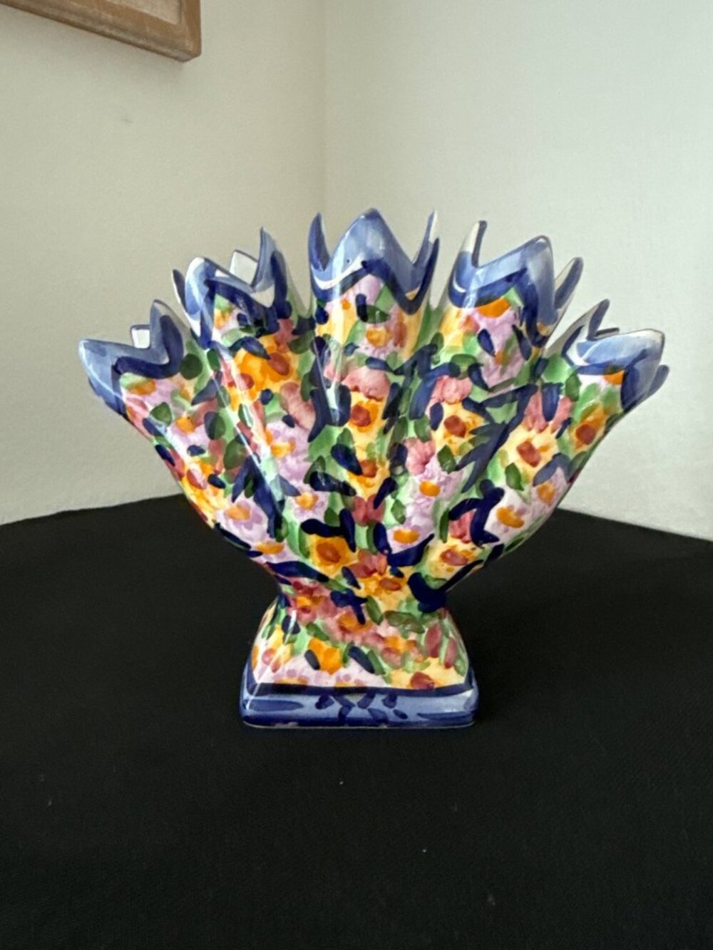 Vintage Jay Willfred Andrea by Sadek Flower Vase 7" x 6" - Made in Portugal